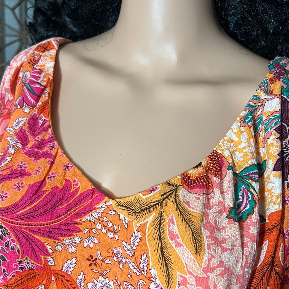 LOFT SPLASH OF COLOR TOP XL - Picture 2 of 11
